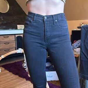 Madewell 9” high rise skinny jeans